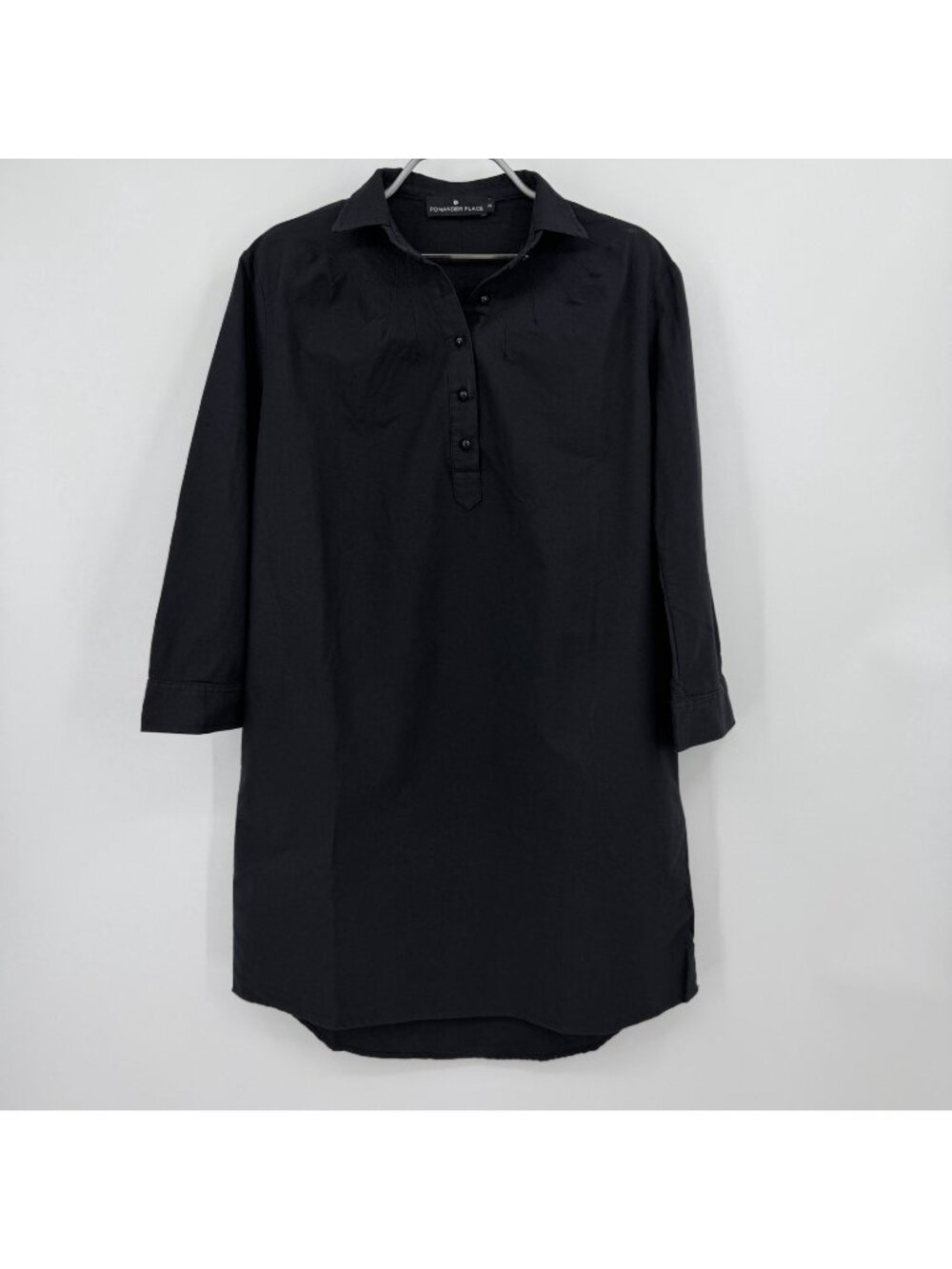 Pomander Place by Tuckernuck Black Polly Dress sz XS Boxy Shift Mini NWOT